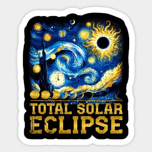 America Totality Total Solar Eclipse April 8 2024 Sticker